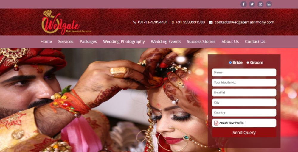 case study online matrimonial services in india